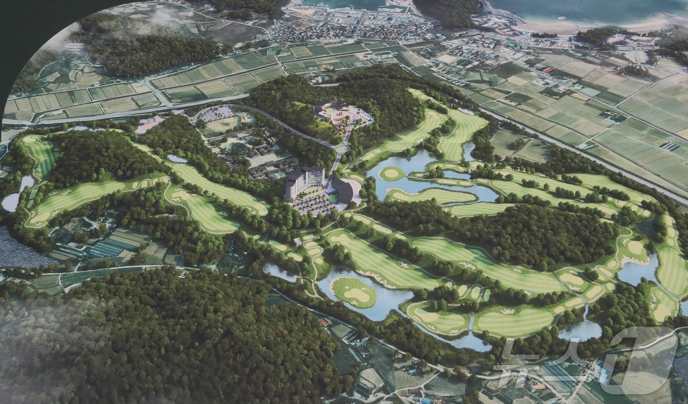 본문 이미지 -  부안군, 격포 대규모 관광개발사업 골프장 조감도(부안군 제공)2024.12.30/뉴스1