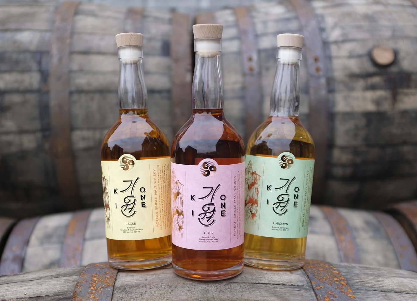 본문 이미지 - 기원 위스키, 시그니처 라인 3종 이미지 (기원 위스키 증류소 제공)