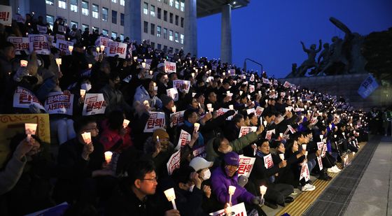 윤 대통령 사퇴촉구·탄핵 추진 범국민 촛불문화제