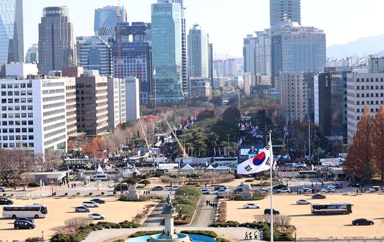 "김치찌개 200분 선결제"…집회 참가자 "그냥 드세요"