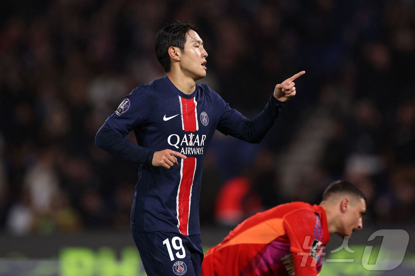 본문 이미지 - PSG 이강인은 2024-25시즌 공식 대회에서 6골 1도움을 기록 중이다. ⓒ AFP=뉴스1