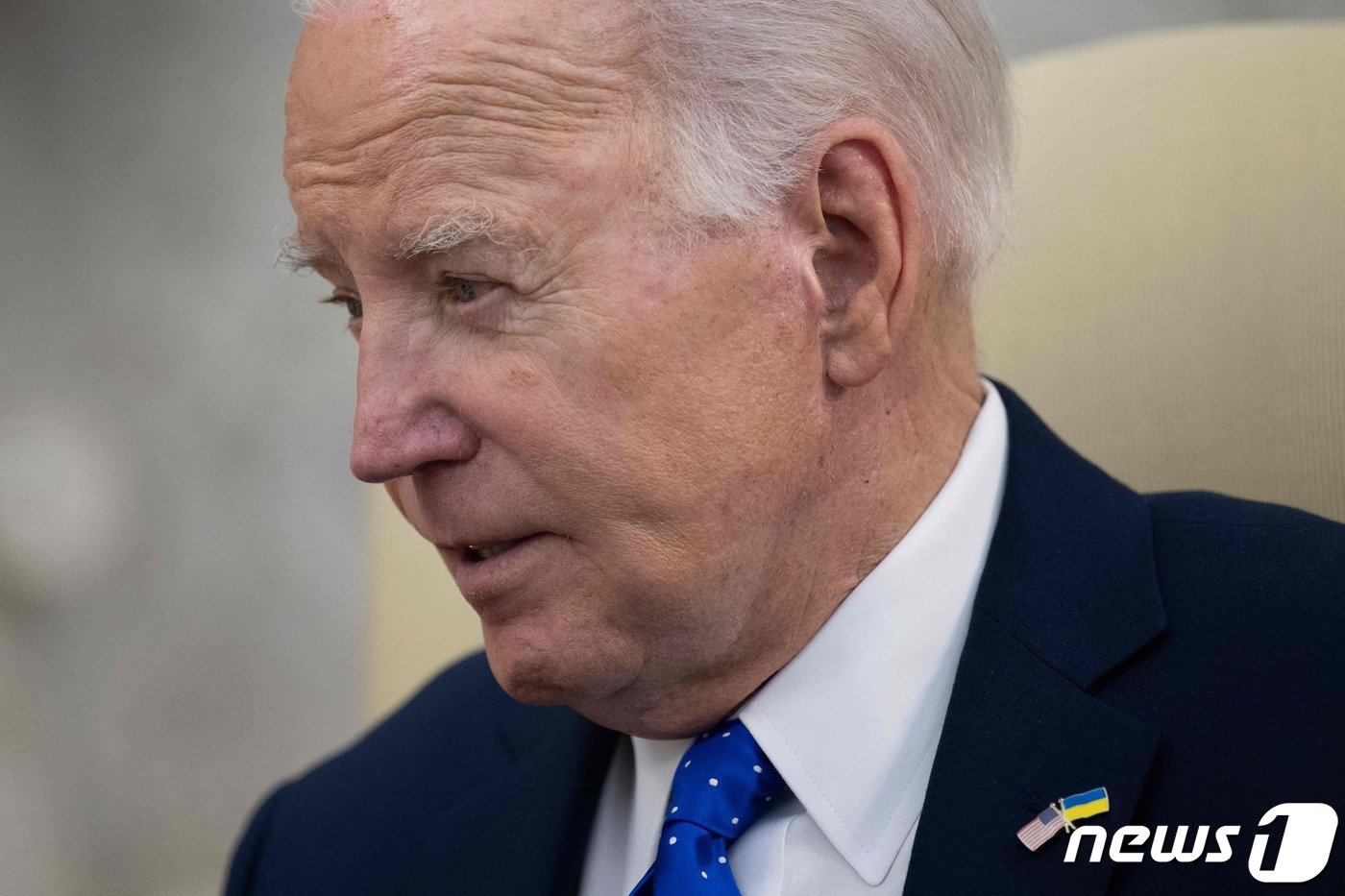 본문 이미지 - 조 바이든 미국 대통령이 9일&#40;현지시간&#41; 워싱턴 백악관에서 올라프 숄츠 독일 총리와 회담을 갖고 &#34;미국 의회의 실패, 우크라이나 지원 포기는 범죄에 가깝다. 분노할 일＂이라고 밝히고 있다. 2024.2.11 ⓒ AFP=뉴스1 ⓒ News1 우동명 기자