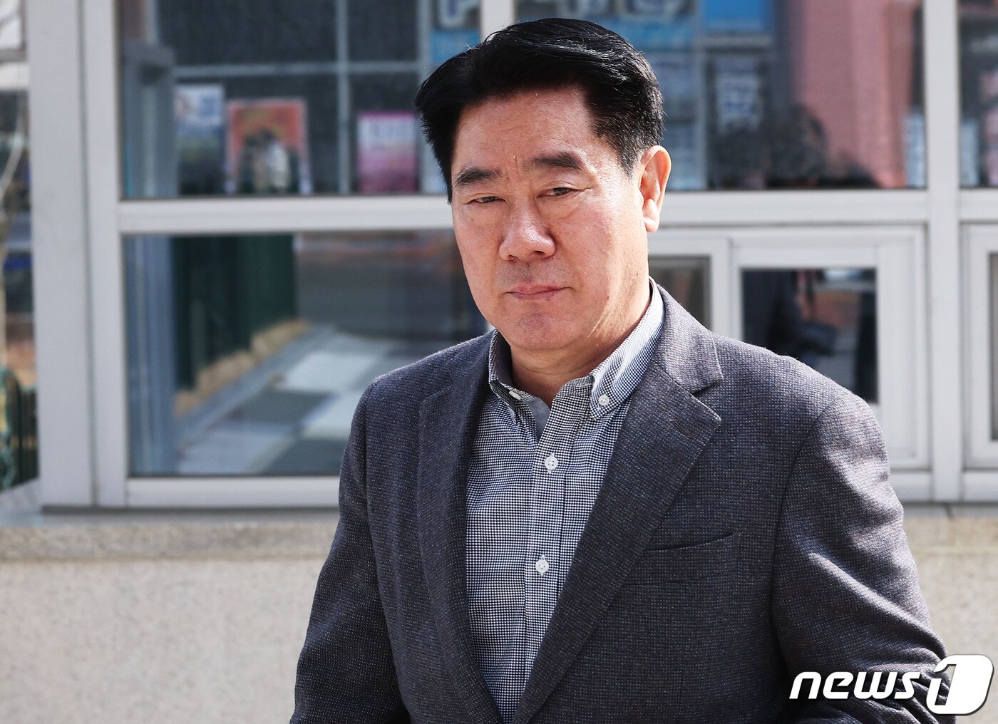 본문 이미지 - 윤길 전 성남시의장. &#40;공동취재&#41; 2024.2.14/뉴스1 ⓒ News1 김영운 기자