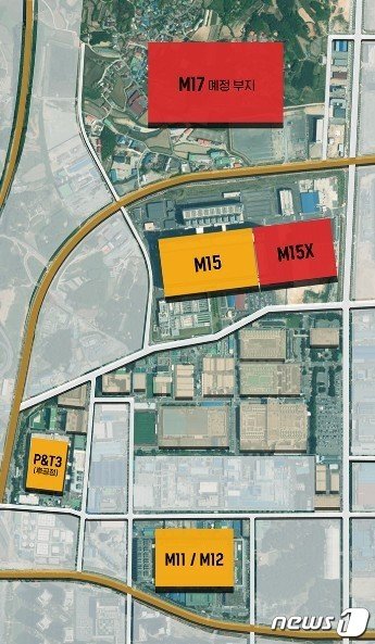 본문 이미지 - 충북 청주시 흥덕구 소재의 SK하이닉스 청주공장 생산시설 단지도.(SK하이닉스 제공)