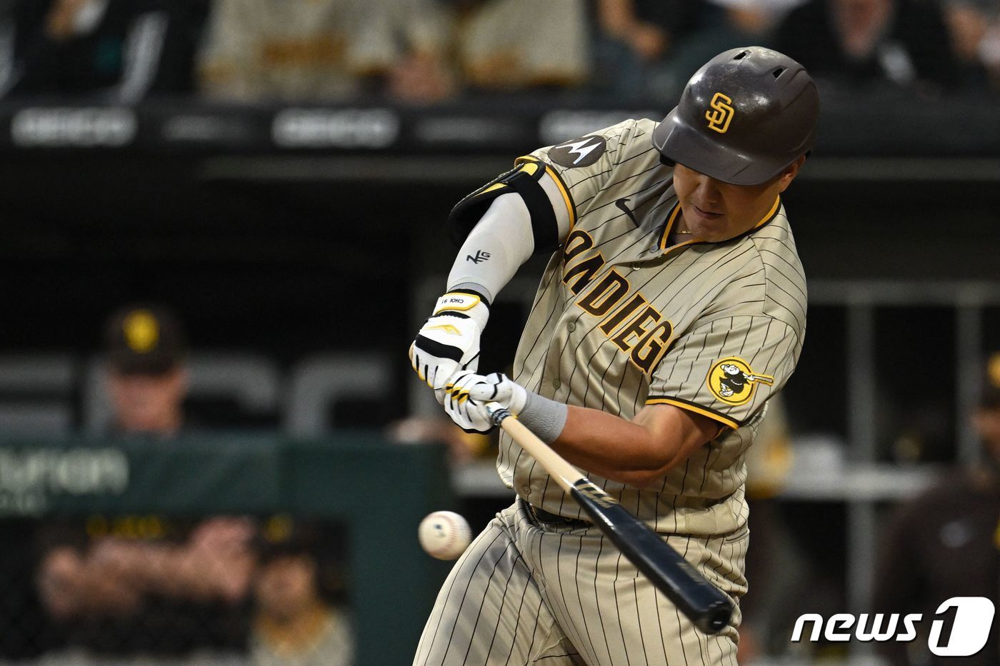 본문 이미지 - 샌디에이고 시절 최지만의 모습. ⓒ AFP=뉴스1