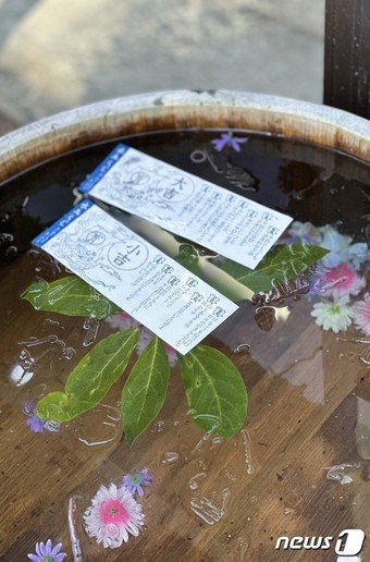 본문 이미지 - 야마데라 내엔 다양한 운세 뽑기가 있다ⓒ News1  