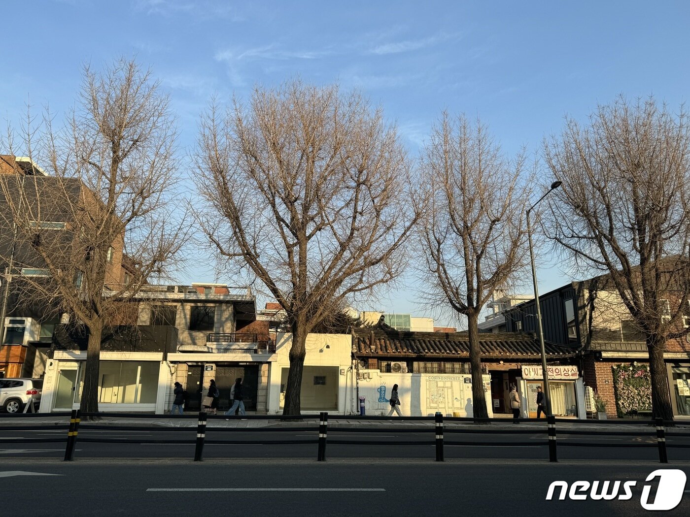 본문 이미지 -   지난달 31일 서울 종로구 효자동 도로변 일대 모습..2024.1.31/뉴스1 ⓒ News1 한지명 기자
