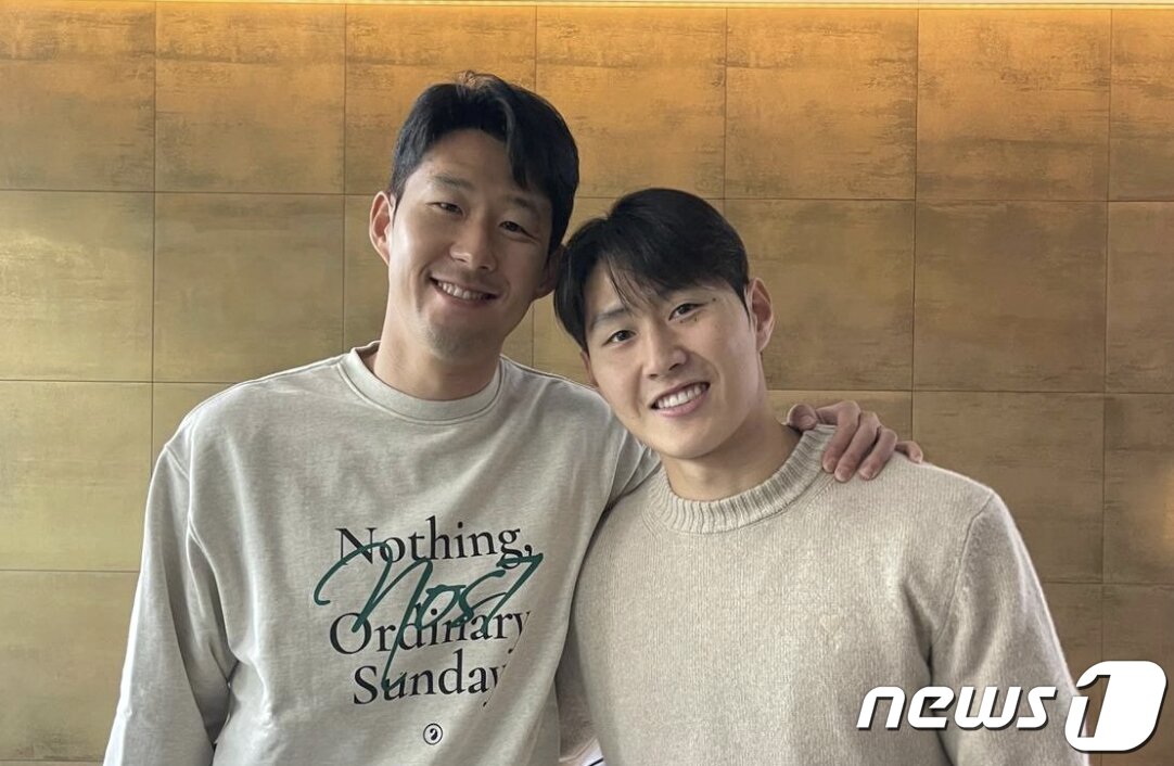 본문 이미지 - 2023 아시아축구연맹&#40;AFC&#41; 아시안컵 기간 도중 &#39;주장&#39; 손흥민&#40;토트넘&#41;과 충돌했던 이강인&#40;파리 생제르맹&#41;이 영국 런던으로 찾아가 손흥민에게 사과했다&#40;손흥민 SNS 캡처&#41; 2024.2.21/뉴스1 ⓒ News1 이승배 기자