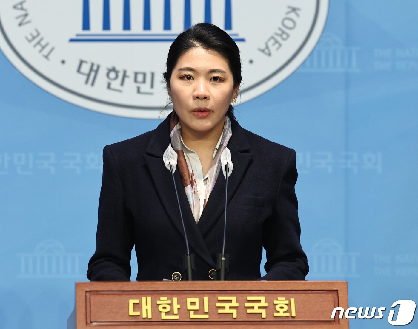본문 이미지 - 신현영 더불어민주당 대변인. 2024.2.26 ⓒ 뉴스1 구윤성 기자