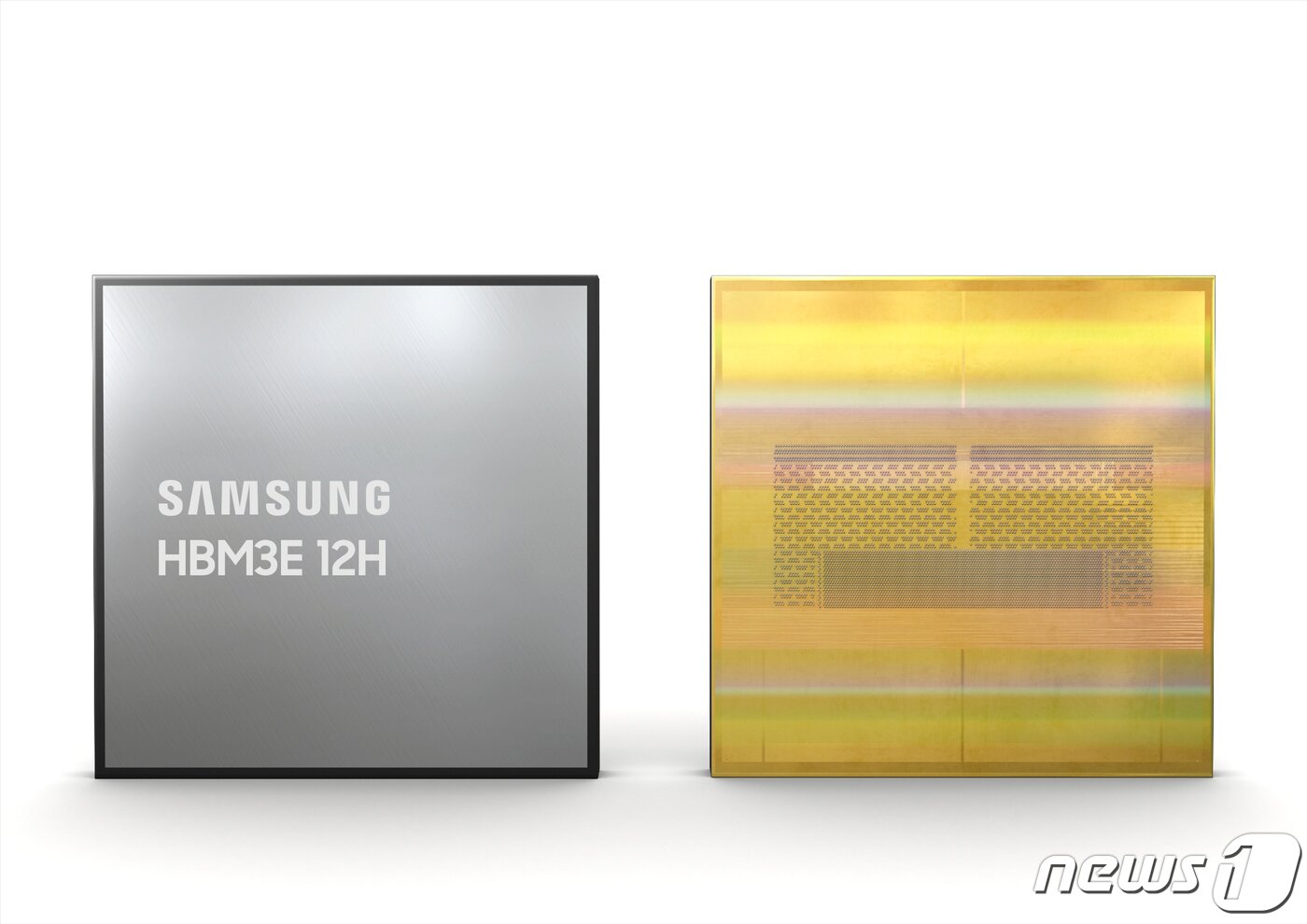 본문 이미지 - 삼성전자가 업계 최초로 36GB 용량의 5세대 고대역폭 메모리 &#39;HBM3E&#39; 12H를 개발했다. 올해 상반기 중 양산에 돌입한다. &#40;삼성전자 제공&#41; ⓒ News1 강태우 기자