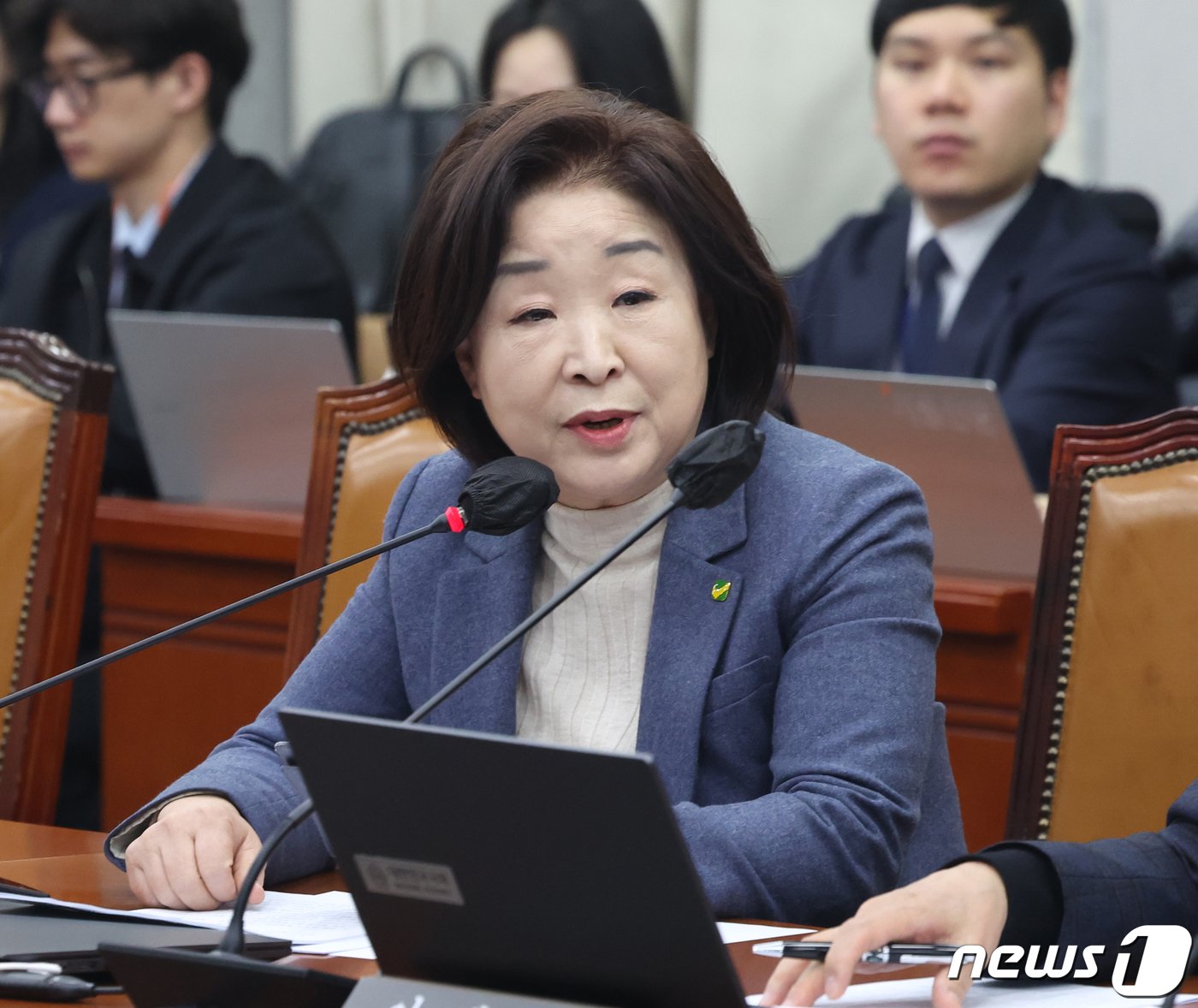 본문 이미지 - 심상정 녹색정의당 의원이 29일 오후 서울 여의도 국회에서 열린 정치개혁특별위원회 전체회의에서 발언을 하고 있다. 2024.2.29/뉴스1 ⓒ News1 송원영 기자