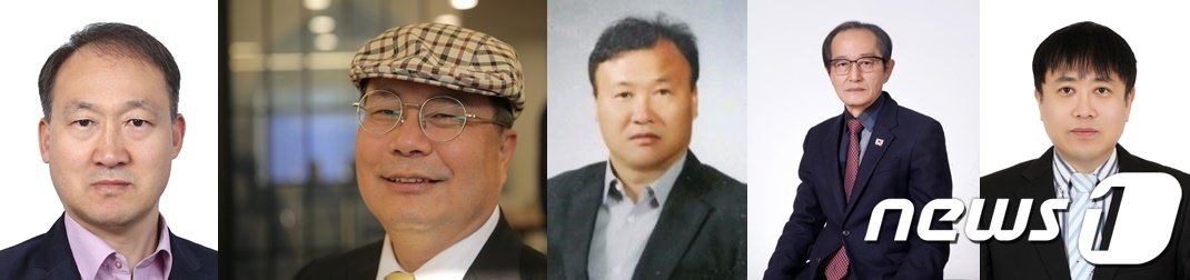 본문 이미지 - 왼쪽부터  유재석(57) 민주당 중앙당 정책위원회 부의장, 황치연(63) 전 한법재판소 헌법연구관, 국민의힘 최용운(61) 전 아시아통신 기자, 자유통일당 정후영(71) 정읍고창 당협위원장, 무소속 안재륭(48) 파이코퍼레이션 대표(뉴스1/DB)