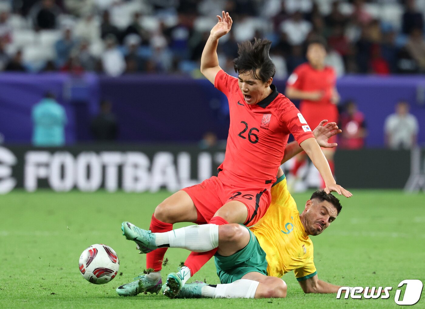 본문 이미지 - 대한민국 국가대표팀 양현준 2024.2.3 ⓒ 뉴스1 김성진 기자