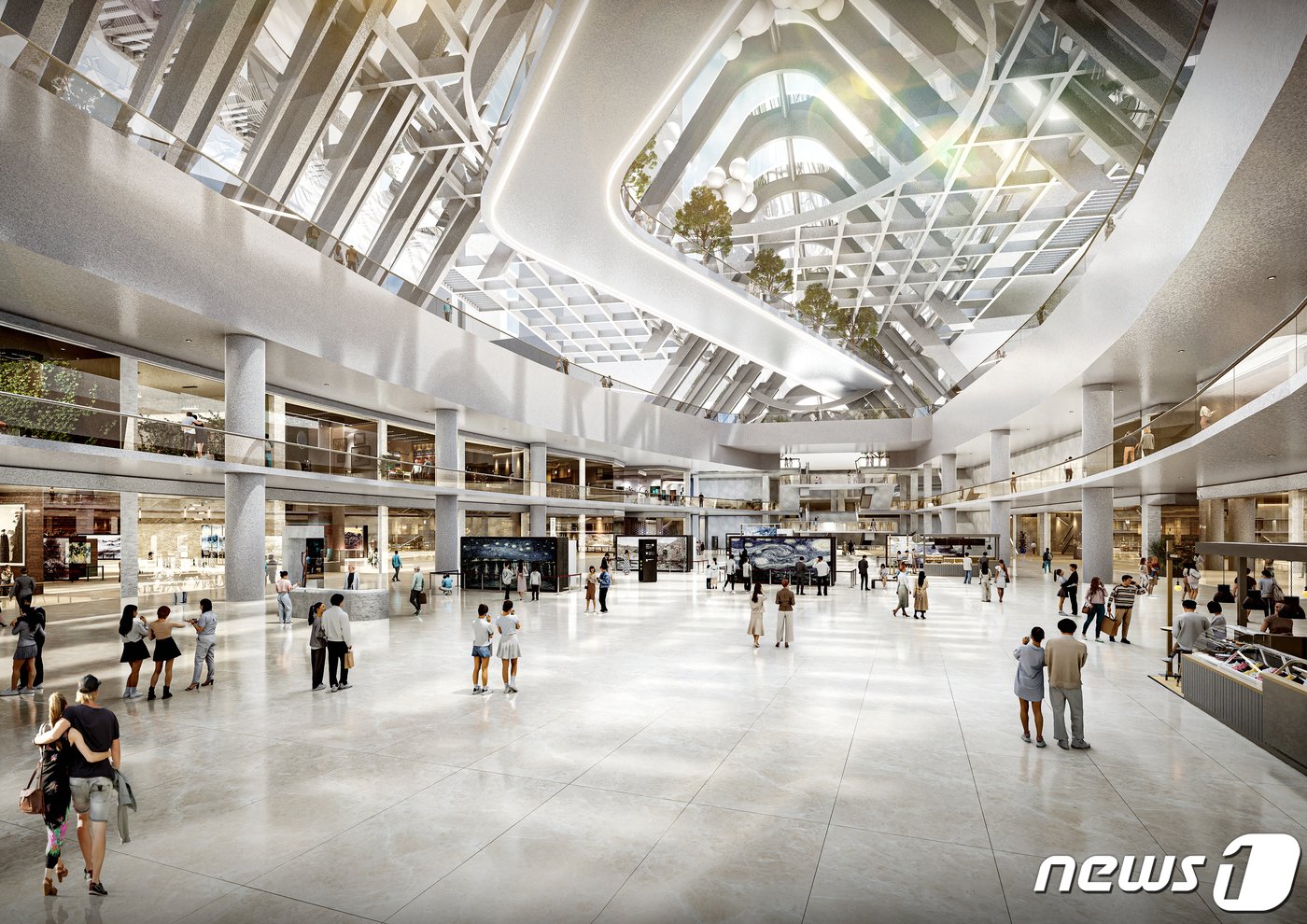 본문 이미지 - 용산게이트웨이 지하 복합문화 공간(서울시 제공). ⓒ News1 전준우 기자