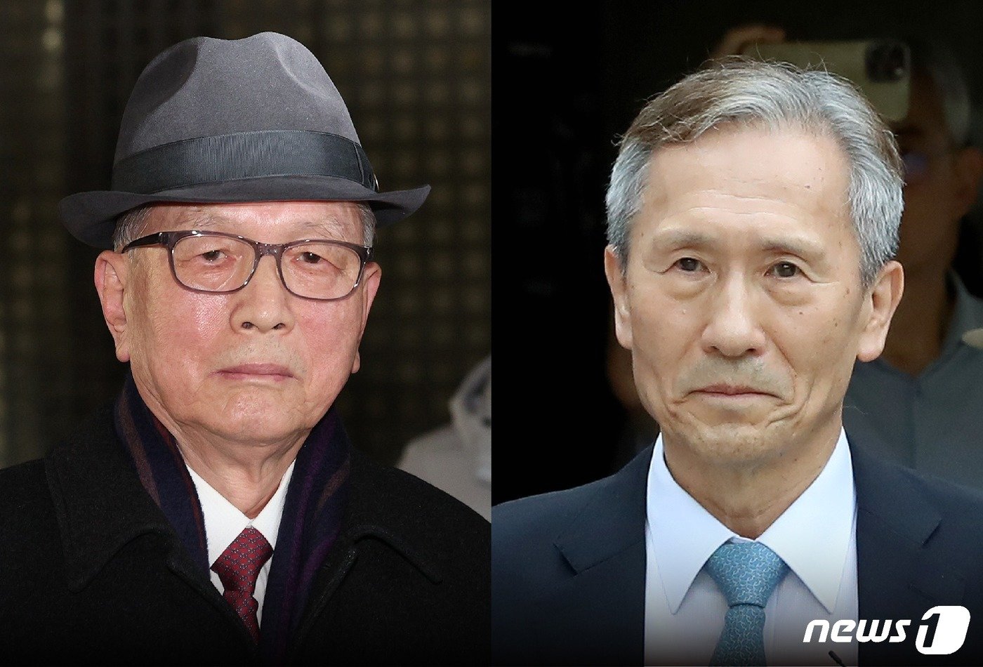 본문 이미지 - 김기춘 전 대통령 비서실장(왼쪽)과 김관진 전 국방부 장관ⓒ News1 양혜림 디자이너