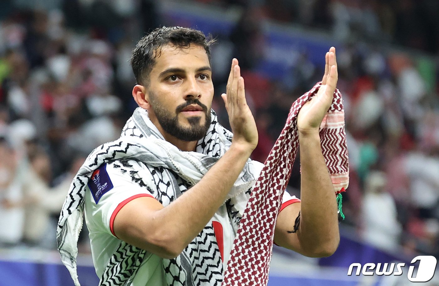 본문 이미지 - 요르단 축구대표팀의 '에이스' 무사 알타마리. 2024.2.7/뉴스1 ⓒ News1 김성진 기자