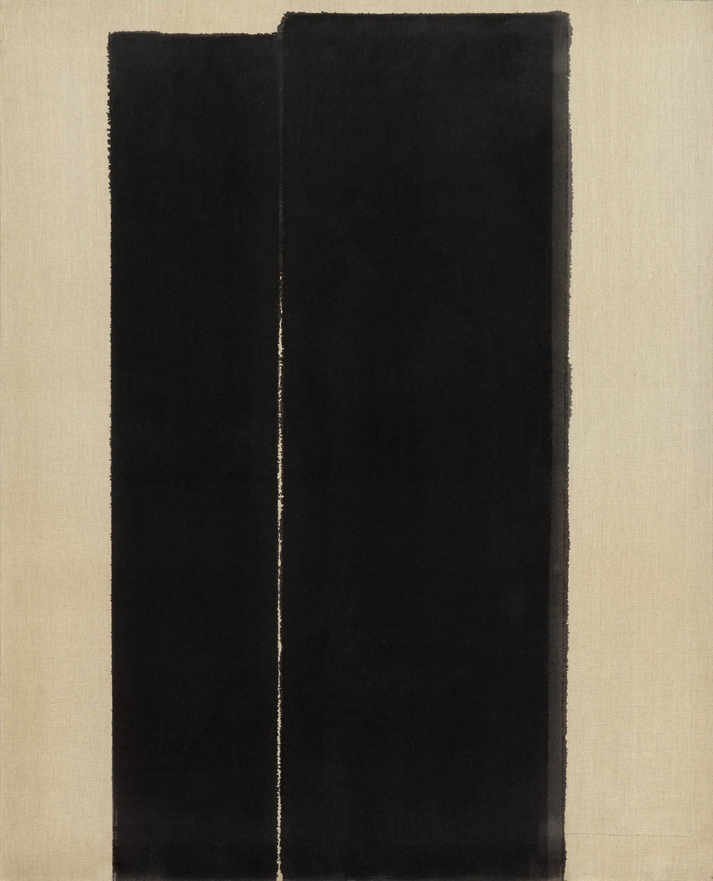 본문 이미지 - 윤형근 Yun HyongKeun 1928 – 2007 Burnt Umber & Ultramarine oil on linen 162.2&times;130.3cm (100) | 1996