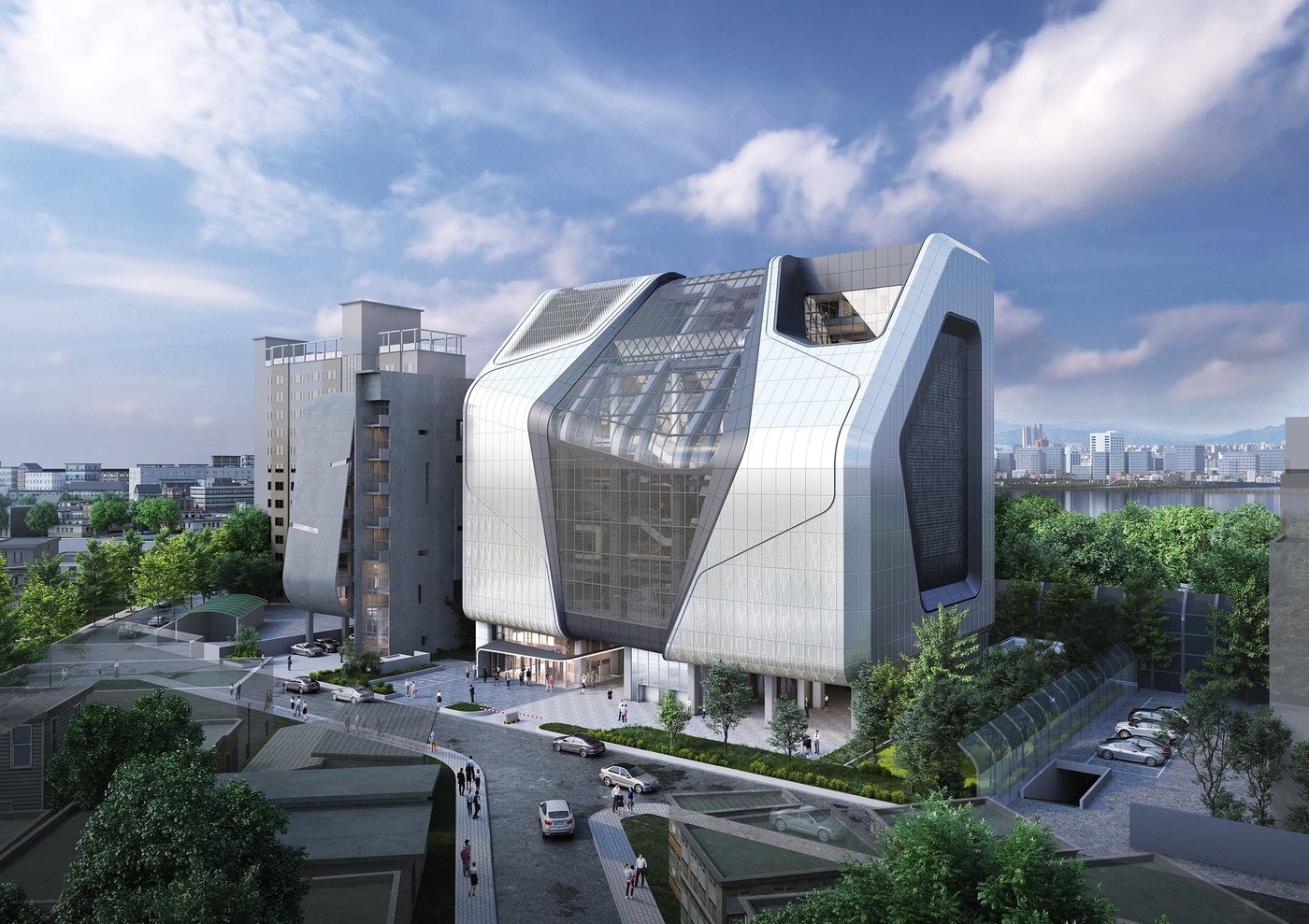 본문 이미지 - 2020년 완공된 YG 신사옥./News1 DB