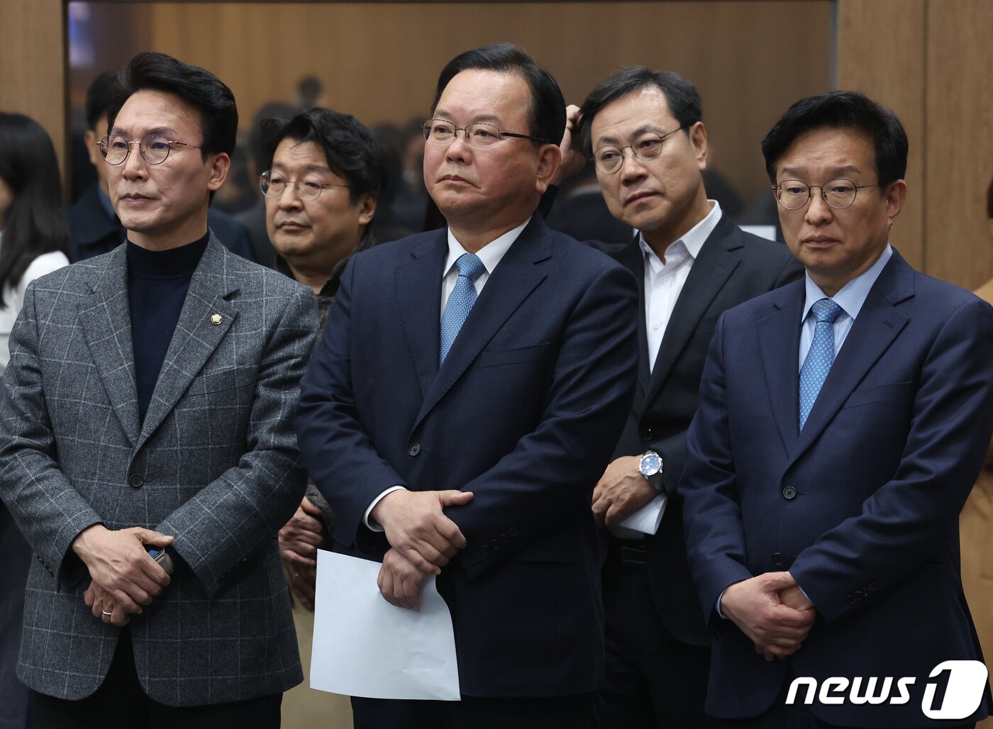 본문 이미지 - 김부겸 전 국무총리가 11일 오후 서울 여의도 국회 소통관에서 더불어민주당의 4·10 총선 선거대책위원회 합류 기자회견에 참석하고 있다. 2024.3.11/뉴스1 ⓒ News1 송원영 기자