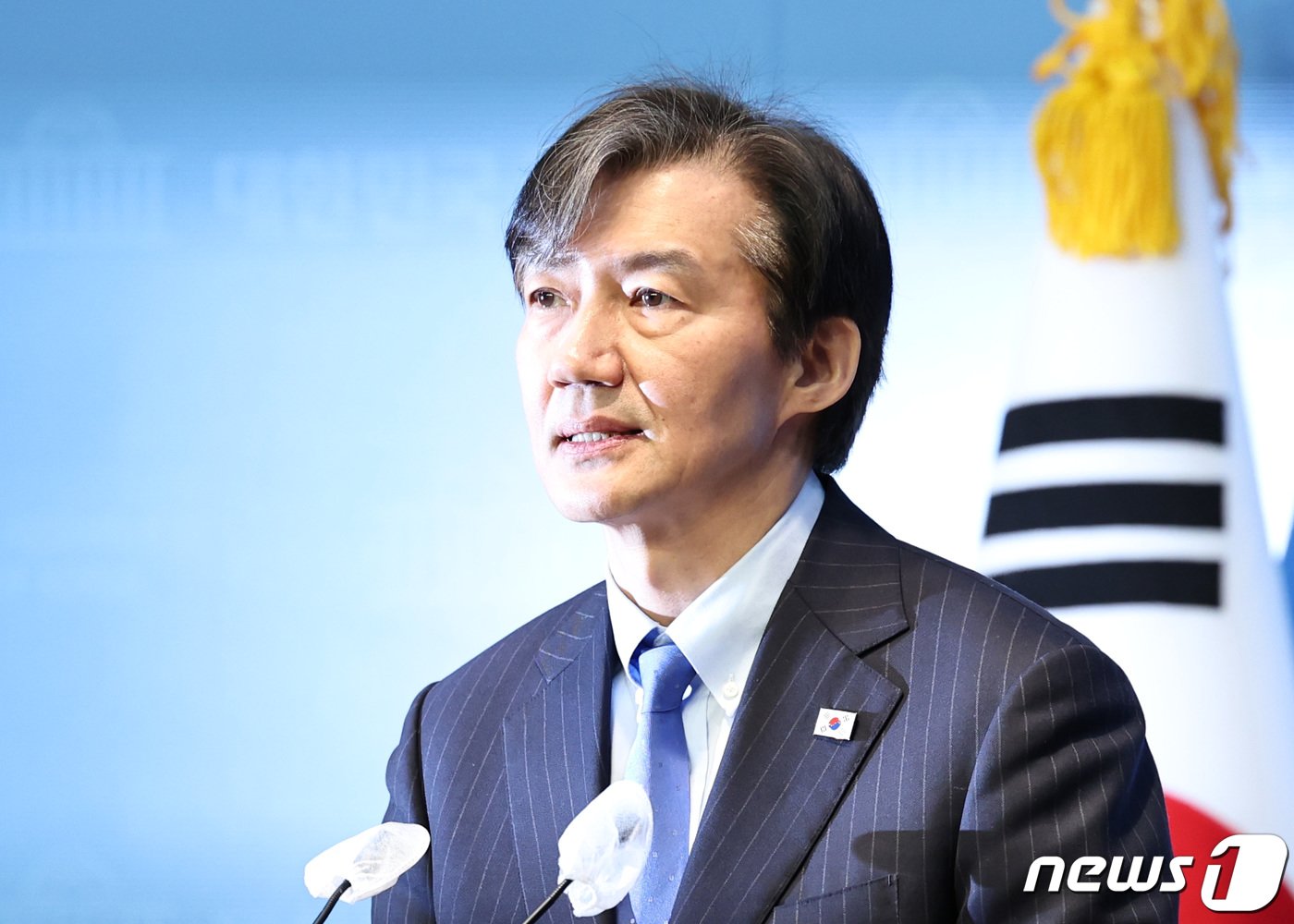 본문 이미지 - 조국 조국혁신당 대표가 12일 오전 서울 여의도 국회 소통관에서 총선 공약 기자회견을 하고 있다. 2024.3.12/뉴스1 ⓒ News1 구윤성 기자