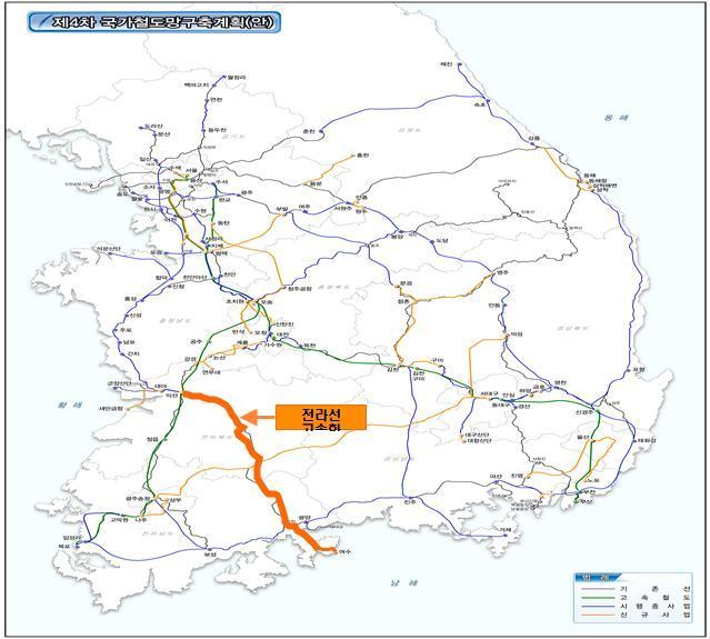 전라선 고속화 구간.&#40;국토교통부 제공&#41;