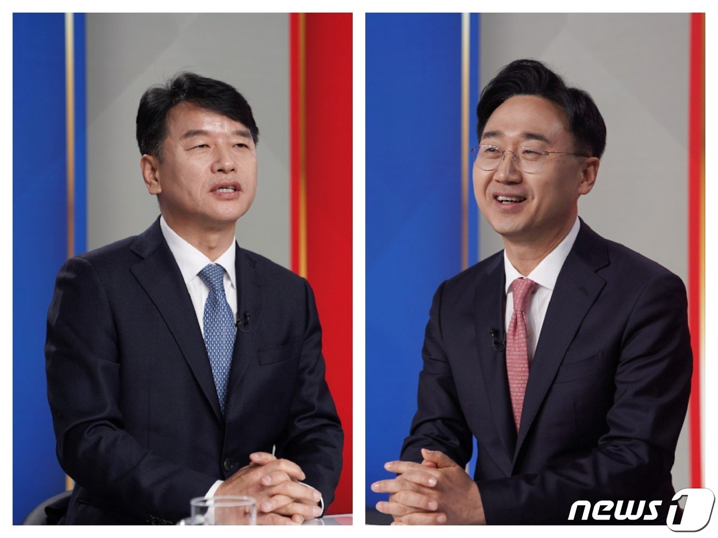 본문 이미지 - 문진석 후보(왼쪽)와 신범철 후보. /뉴스1