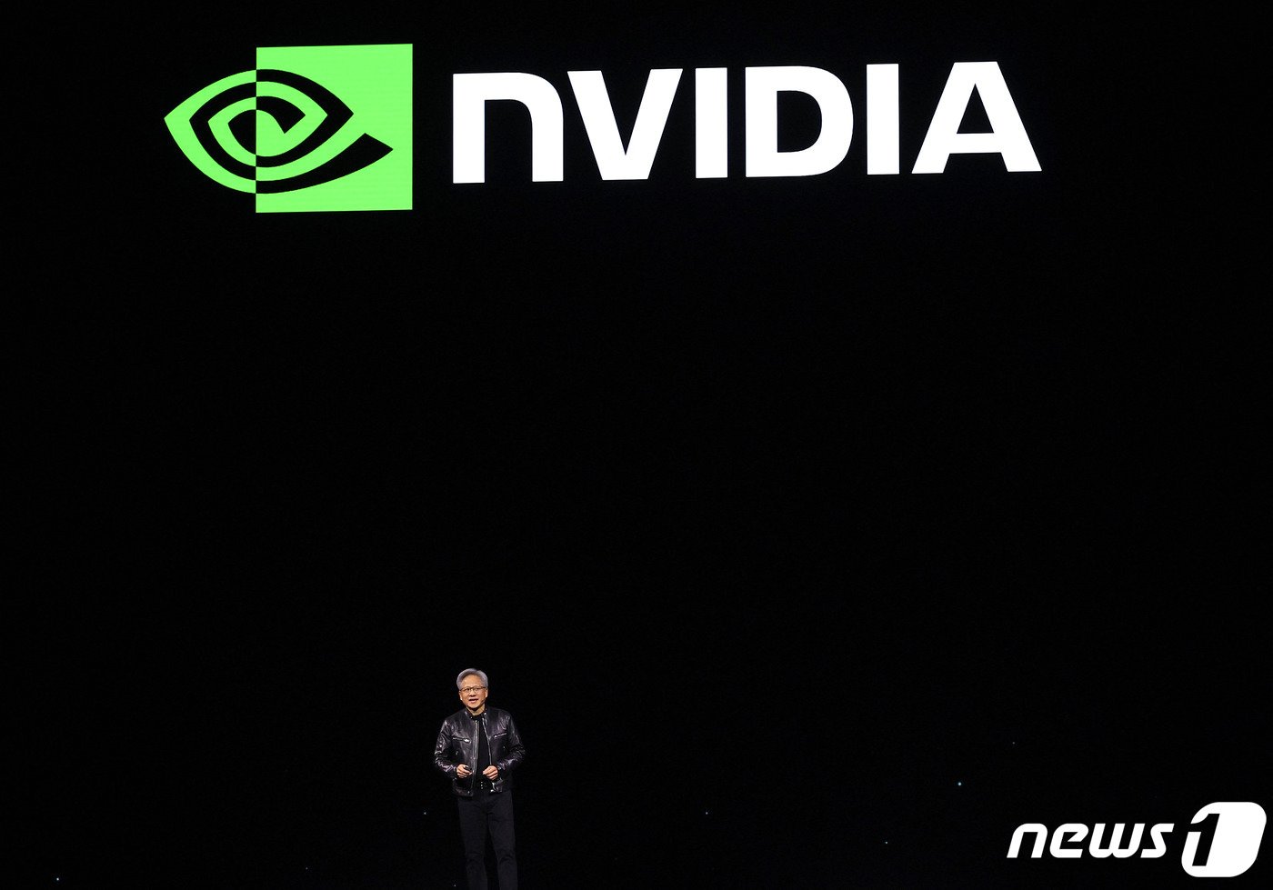 본문 이미지 - 엔비디아 로고가 압도적이다. 2024.03.18 ⓒ AFP=뉴스1 ⓒ News1 박형기 기자