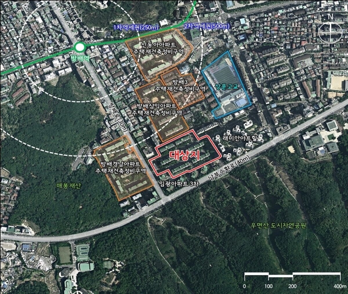 방배 임광아파트 위치도(서울시 제공).