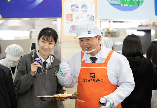 광주교육청 "학교급식 식품비 5.6% 인상…평균 단가 4547원"