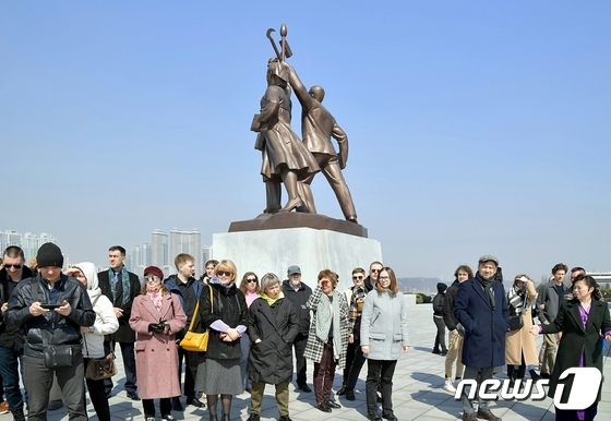 북한을 방문 중인 러시아 문화부 대표단