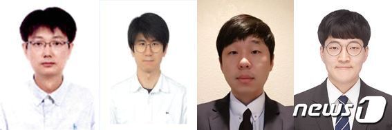 본문 이미지 - 왼쪽부터 한국화학연구원 이원주 책임연구원, 유영창 선임연구원, 안도원 선임연구원, 황치원 학생연구원