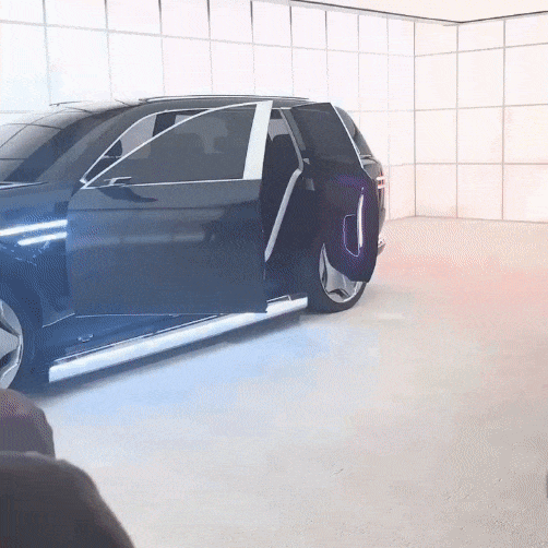 본문 이미지 - 제네시스 네오룬 코치도어가 열리는 모습.ⓒ 뉴스1 이동희 기자 