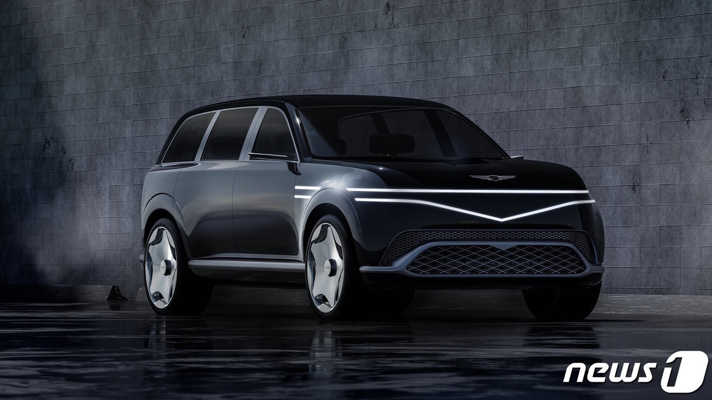본문 이미지 - 제네시스 GV90 콘셉트카인 네오룬 모습. &#40;제네시스 제공&#41; 2024.3.26/뉴스1