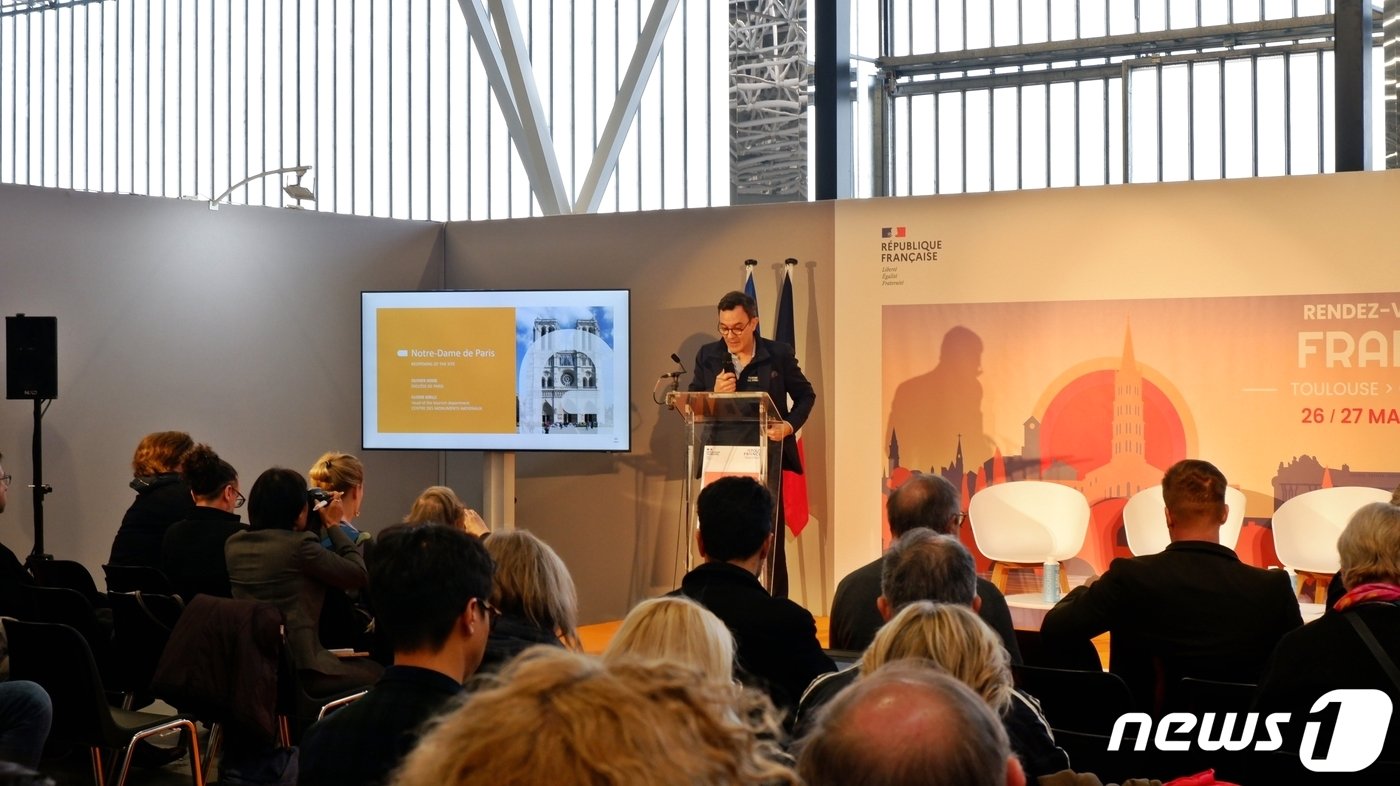 본문 이미지 - 올리비에 조세 노트르담 대성당 사무총장 ⓒ News1 윤슬빈 기자