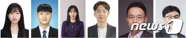 본문 이미지 - 왼쪽부터 이소은 KAIST 화학과 학생, 문현빈 KAIST 기계공학과 학생, 김주리 KAIST 화학과 학생, 박순모 코넬대학교 박사, 유승화 KAIST 교수, 윤동기 KAIST 교수.