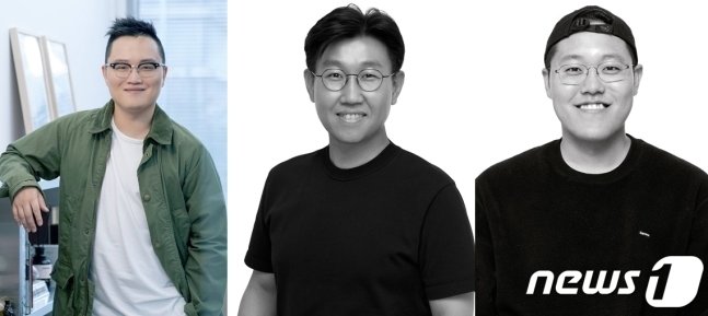 본문 이미지 - 왼쪽부터 조만호 총괄대표, 박준모 대표, 한문일 대표. (무신사 제공)