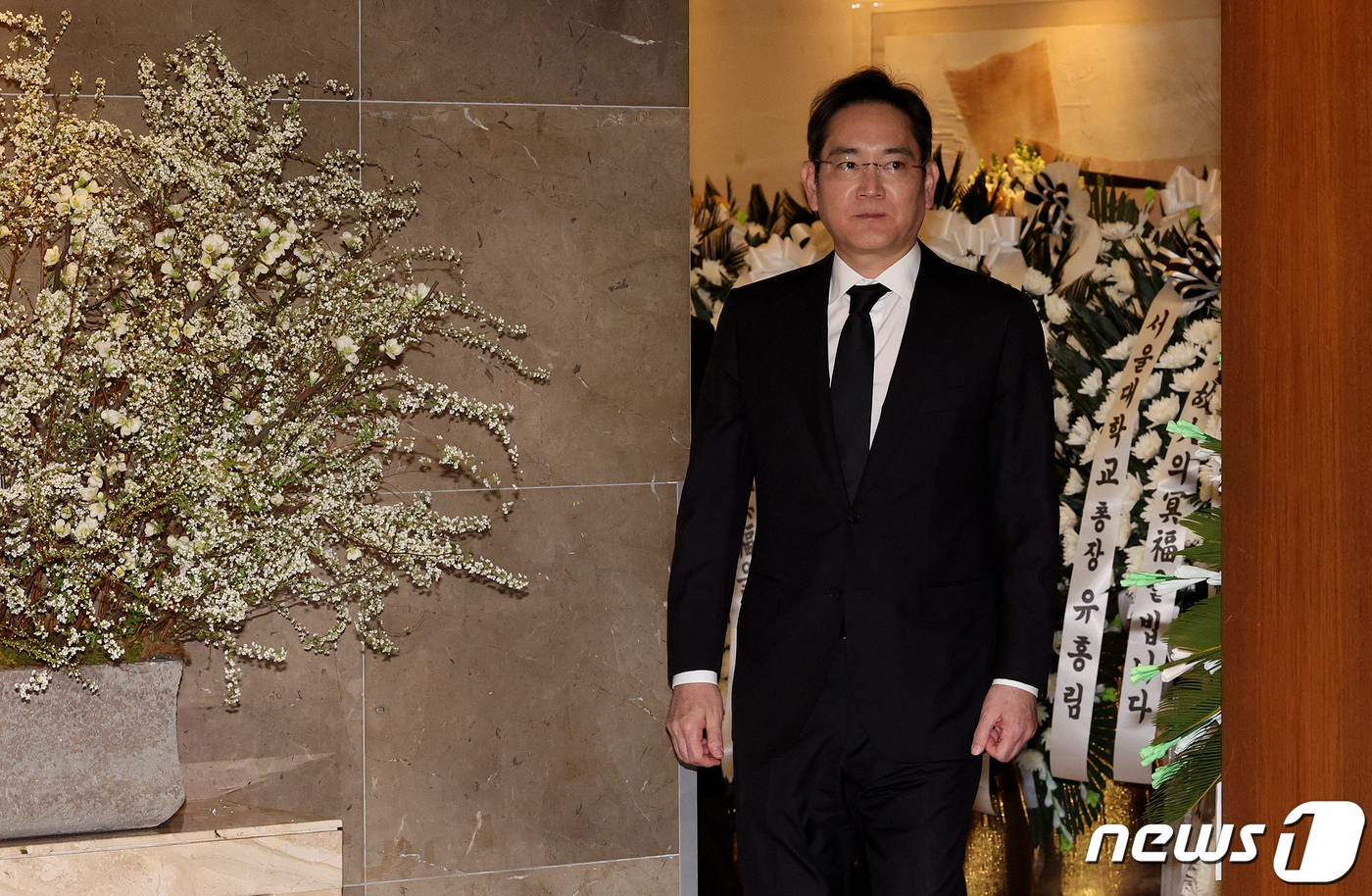 이재용 삼성전자 회장, 조석래 효성그룹 명예회장 조문 - 뉴스1