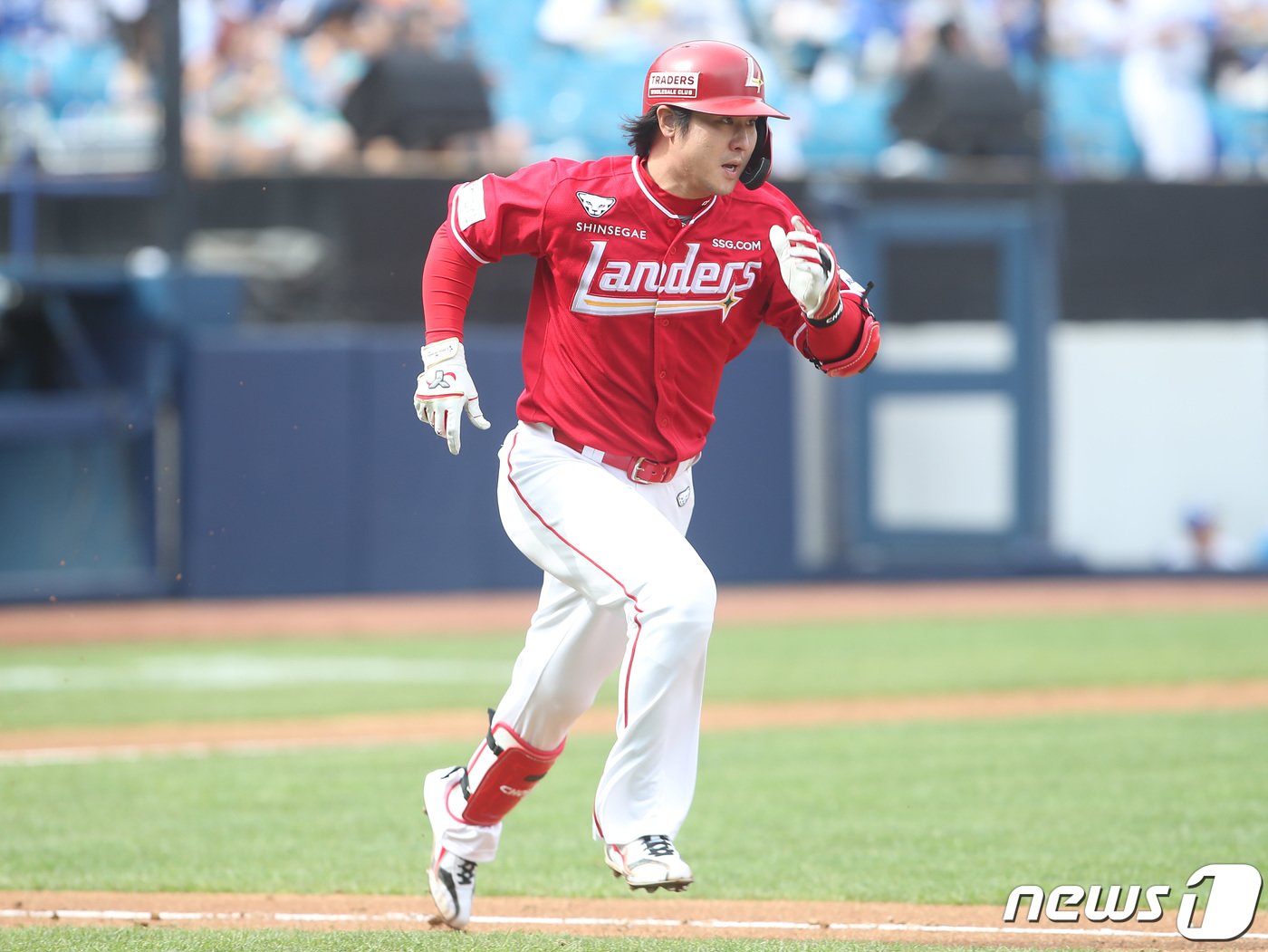 본문 이미지 - SSG 랜더스 최정이 2일 열린 KBO리그 문학 두산 베어스전에서 개인 통산 463호 홈런을 기록했다. 2024.3.31/뉴스1 ⓒ News1 공정식 기자