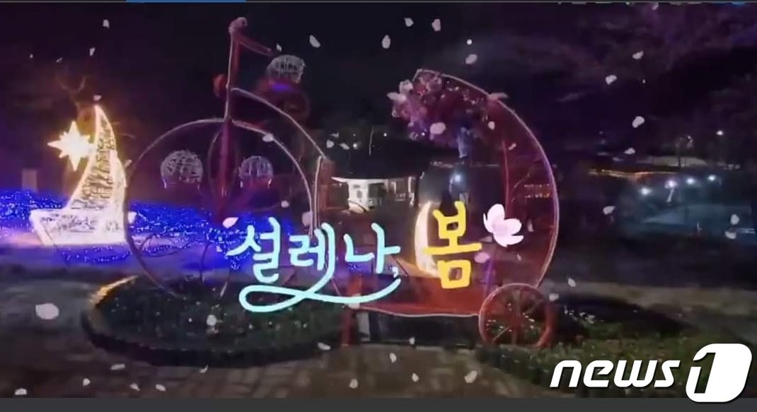 본문 이미지 - 제2회 고창벚꽃축제 경관조명(고창군 제공)2024.3.31/뉴스1 