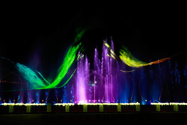 '화순 꽃강길 음악분수쇼' 3월 재개…고해상도 빔프로젝터 설치