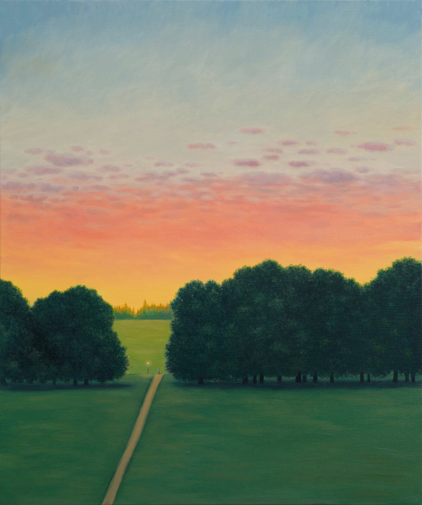 본문 이미지 - Jiyoung Park_Evening glow_72.7x60.6cm_Oil on canvas_2024. 갤러리애프터눈 제공.