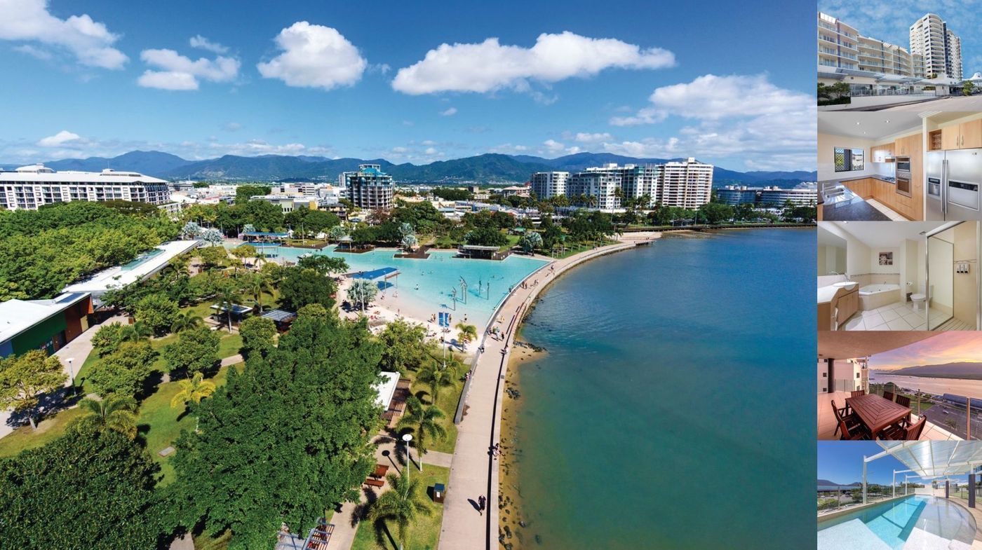 본문 이미지 - 호주 퀸즐랜드주 케언즈 전경과 우측 상단부터 파크 레지스 피어몬데 아파트 주요시설물 @호주 퀸즐랜드 관광청