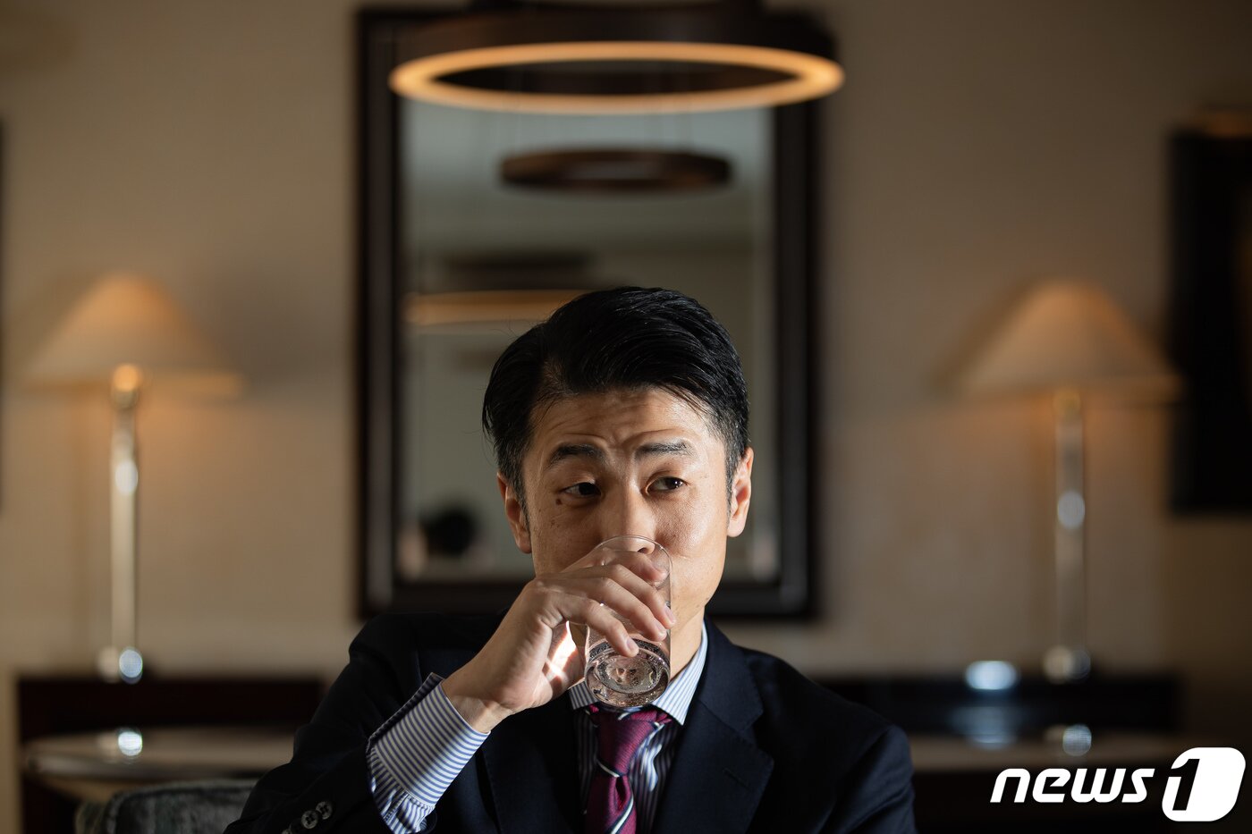 본문 이미지 - 올해 3월 한국을 찾은 타카노 요시유키 라쿠텐 트래블 대표가 뉴스1과 인터뷰하고 있다. 2024.3.8/뉴스1 ⓒ News1 유승관 기자
