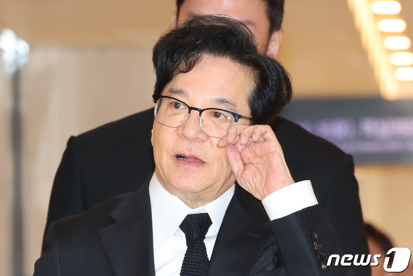 이재현 CJ그룹 회장, 조석래 명예회장 빈소 조문 - 뉴스1
