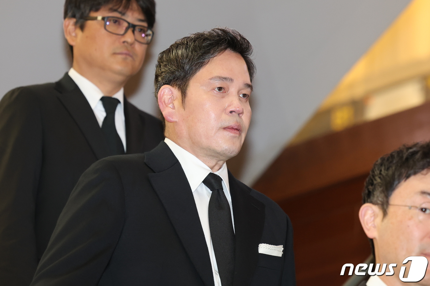 조석래 명예회장 빈소 찾은 정용진 회장 - 뉴스1
