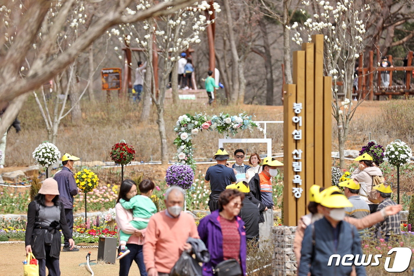 지난달 30일과 31일 전북자치도 임실군에서 개최된 ‘옥정호 벚꽃축제’가 꽃은 피지 않았지만 많은 관광객이 몰려 성황을 이뤘다.&#40;임실군제공&#41;2024.4.1/뉴스1