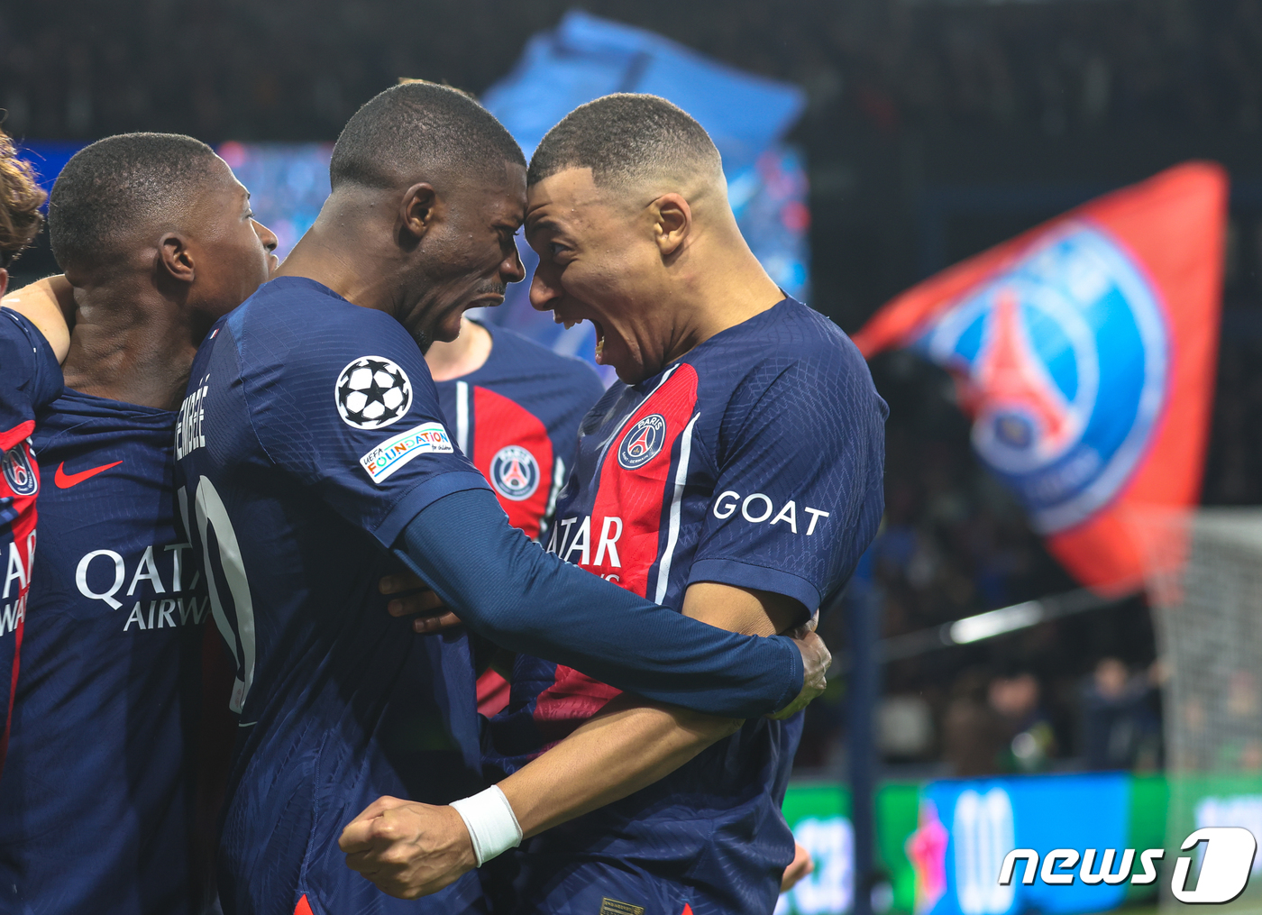 (파리=뉴스1) 이준성 기자 = 10일(현지 시간) 프랑스 파리 파르크 데 프랭스에서 열린 2023-2024 UCL 8강 1차전 파리 생제르맹(PSG)과 FC바르셀로나의 경기에서 …