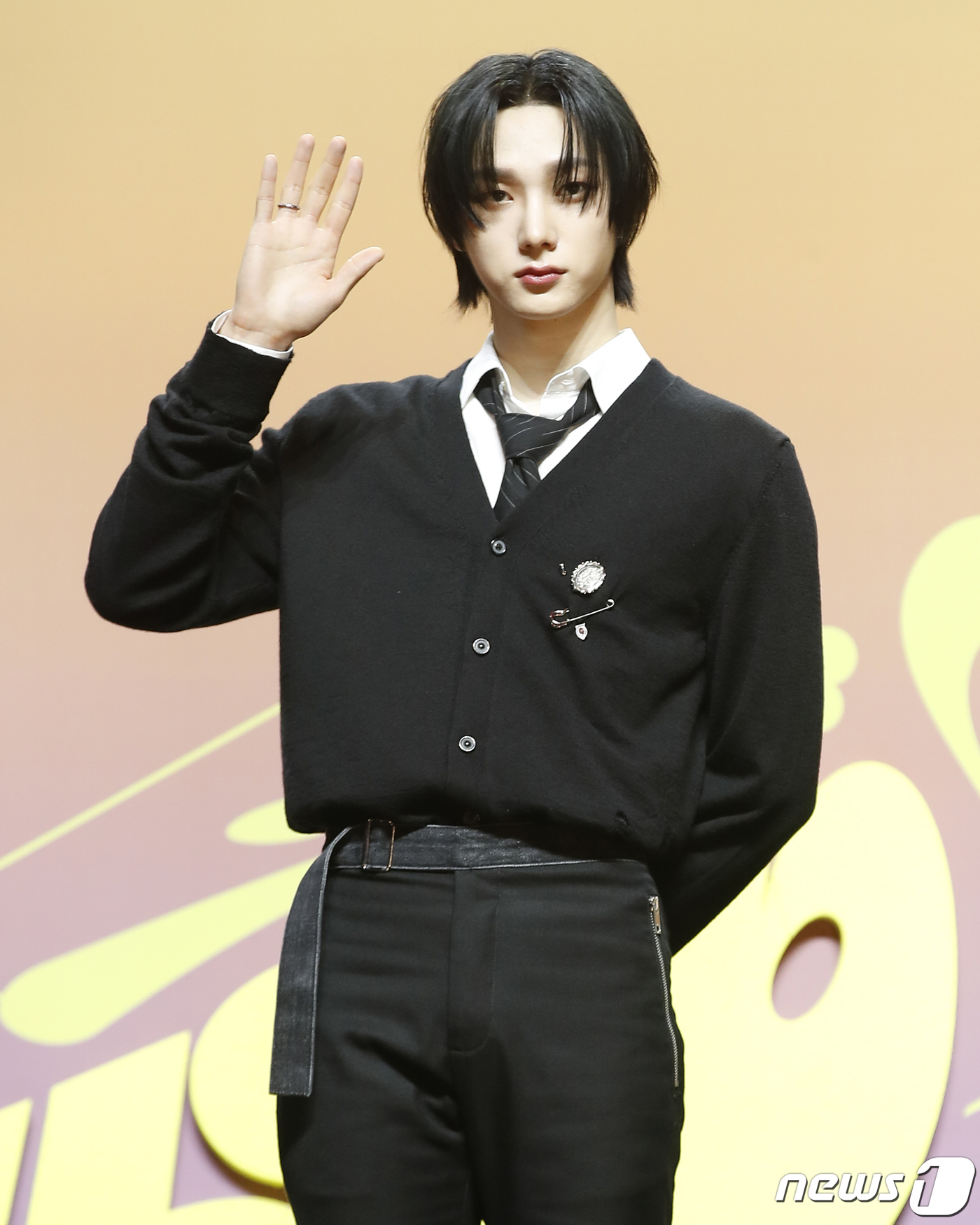 (서울=뉴스1) 권현진 기자 = 그룹 보이넥스트도어(BOYNEXTDOOR) 성호가이 15일 서울 광장동 예스24 라이브홀에서 가진 두 번째 미니앨범 'HOW?' 쇼케이스에서 포즈를 …