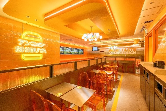 본문 이미지 - 일본 도쿄 '시부야 맘스터치' 매장 내부 전경.(맘스터치앤컴퍼니 제공)