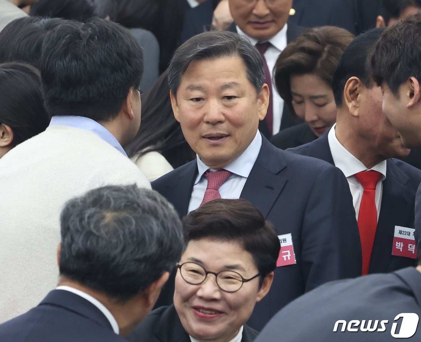 본문 이미지 - 이철규 국민의힘 의원이 16일 서울 여의도 국회에서 열린 제22대 국회 국민의힘·국민의미래 당선자총회에 참석하고 있다. 2024.4.16/뉴스1 ⓒ News1 송원영 기자